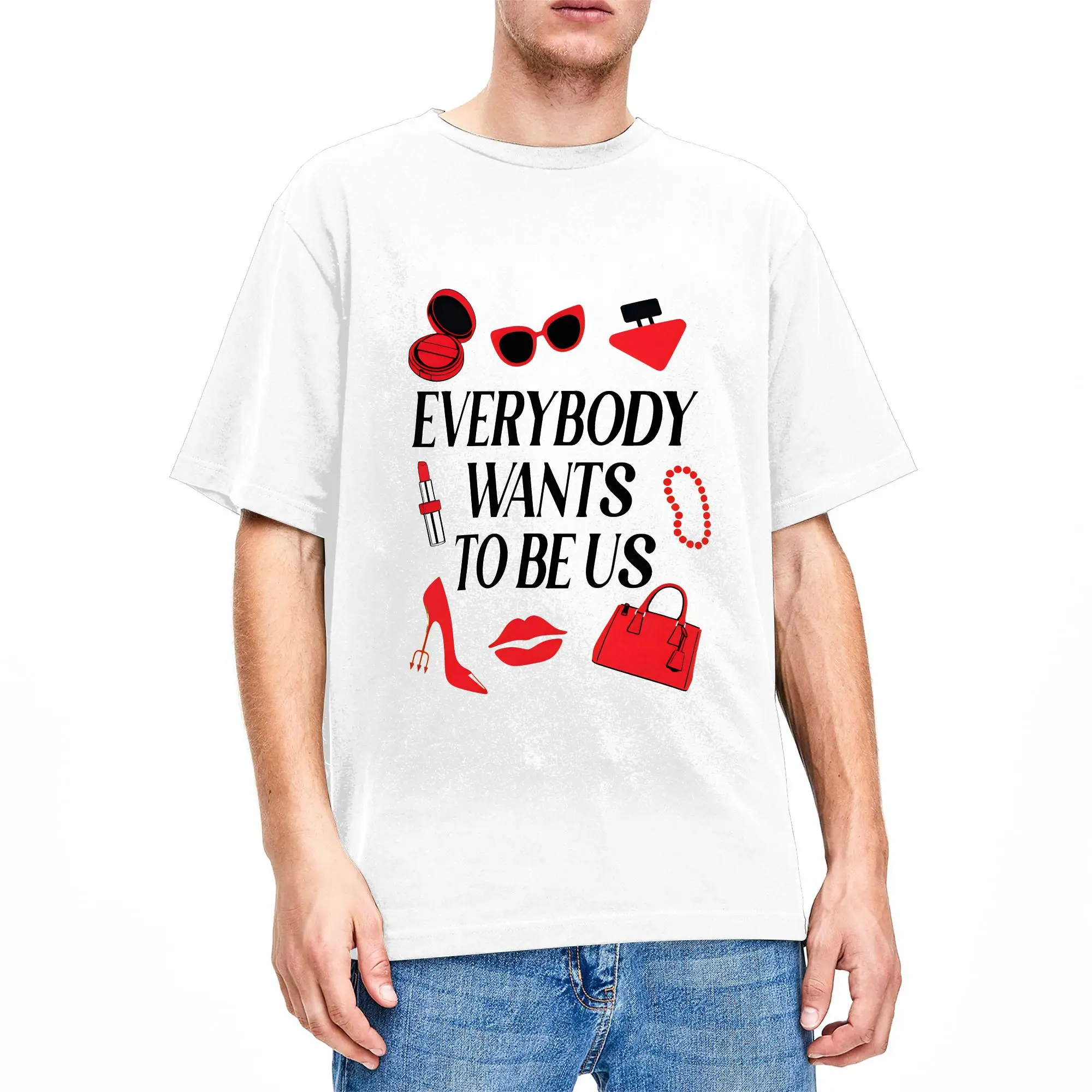 The Devil Wears Pradad To Be Us Movie Gifts T-Shirt Men  Y2K Basic T Shirts Summer O-Neck Hipster Tees Hot Sale Oversize Clothes