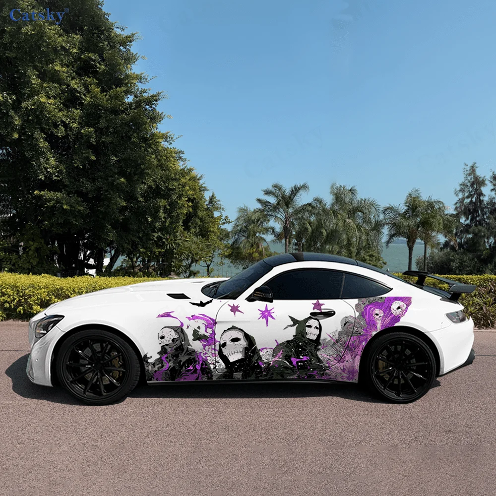 

Загадочные скелеты, боковая наклейка на автомобиль, ПВХ, самоводонепроницаемая палочка, яркие внешние аксессуары для автомобиля, декор, защита подарка для влюбленных