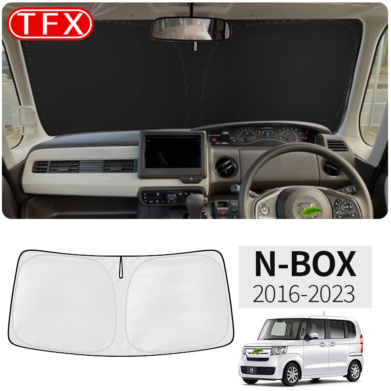 Para Honda N BOX N-BOX NBOX 2016-2023 Car Nano-Insulat Pára-brisas Pára-sol Janela Frontal Sun Shade Visor Auto Acessórios Interiores