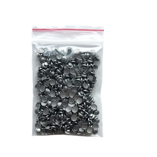 Imagen 2 del producto 50 Uds botón lingual Dental ortodoncia adhesivo de malla de unión redonda