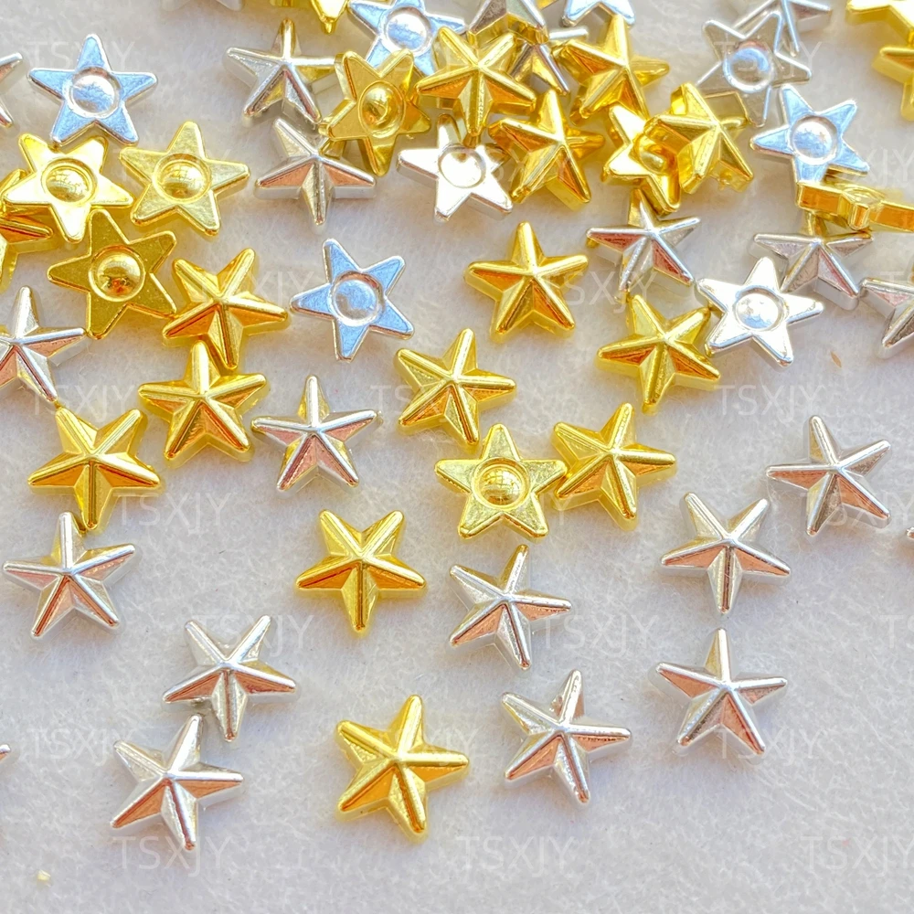 50pcs New Cute Resin Mini Gol - Star Flat Back ulasan dan harga