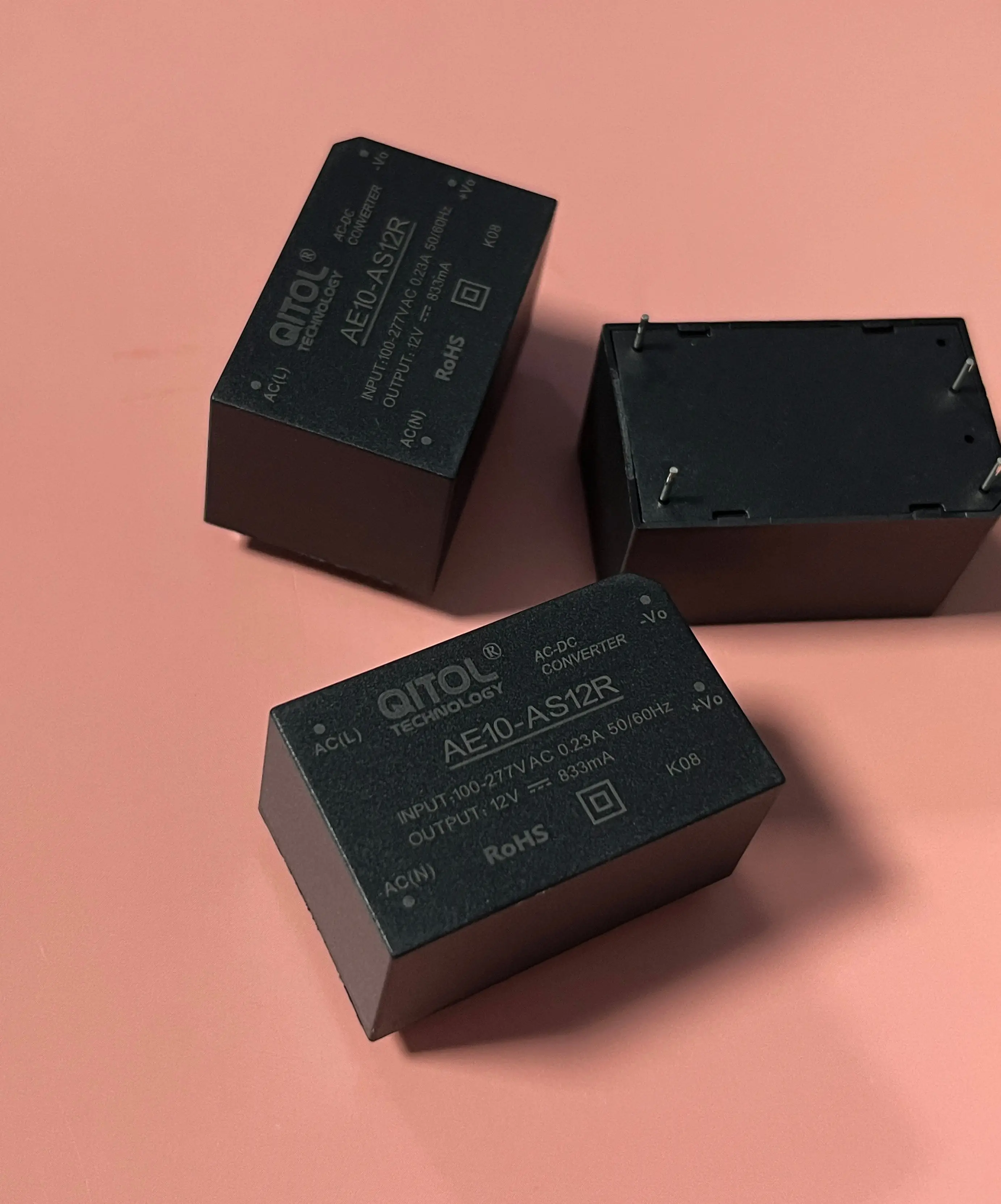 

10W AE10-AS12R AC-DC Power Converter Switching Supply Step-Down 100-277VAC to 12V 0.42A 420mA for Electronic Components