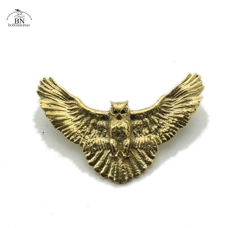 Vintage Copper owl Buckle Brass Screwback Rivet Clothes Button Punk Trendy DIY Accessories for Leather Jacket Belt  Wallet