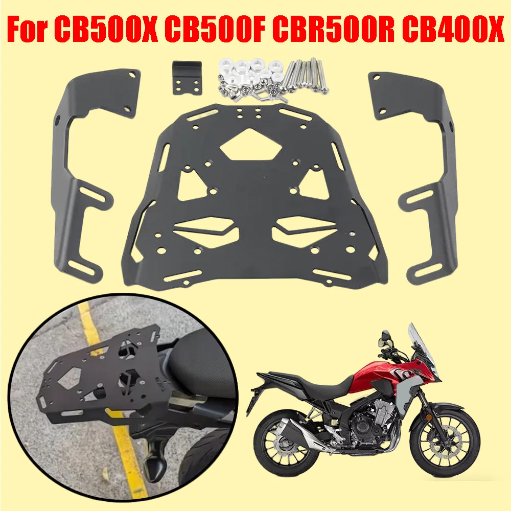 Motorcycle Accessories Rear Luggage Rack Cargo Shelf Support Holder Top Box Case Bracket For HONDA CB500X CB500F CBR500R CB400X