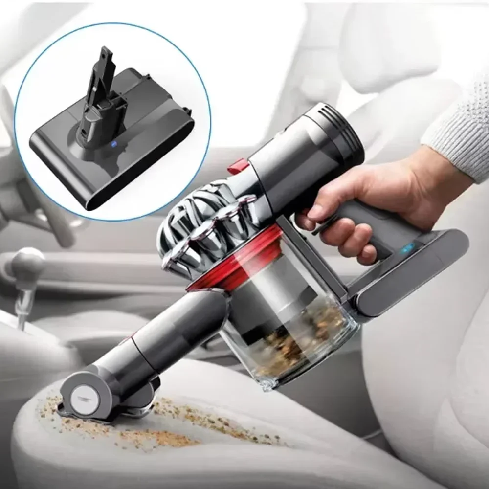 2025년형 다이슨 V7 21.6V 8000mAh 교체용 배터리 다이슨 V7 앱솔루트 코드프리 진공 청소기 핸드헬드 진공 청소기 배터리