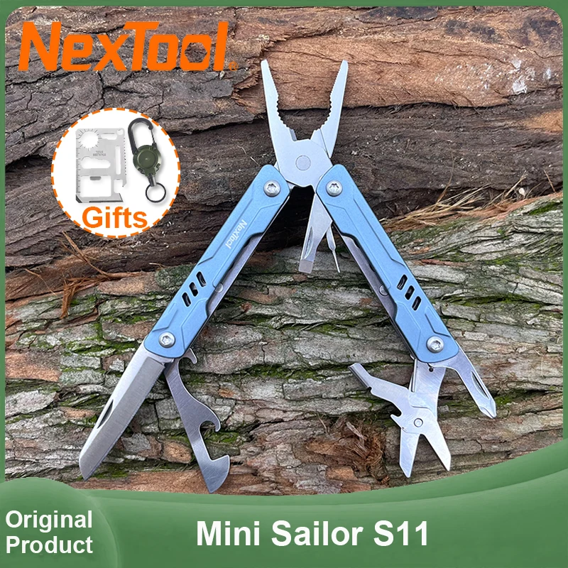 NexTool Mini Sailor S11 Многофункциональные плоскогубцы 12 в 1, уличный складной многофункциональный инструмент, кусачки для проволоки, ножницы, булавка для карт, EDC, брелок, инструменты