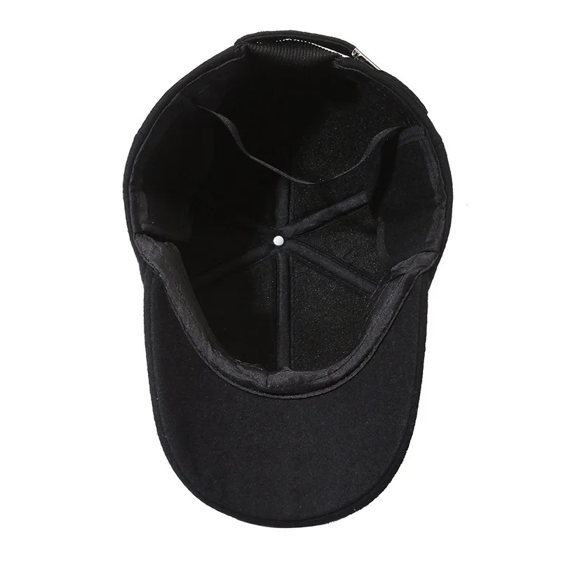 New Cool Warm Thick Sport Men Cap Hat Autumn Winter Male Visors Earflaps Dad Baseball Caps For Men Dropshipping