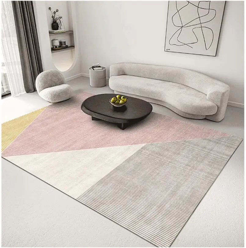 Nordic Geometric Abstract Carpet For Living Room Large Area Rugs Non-slip Entrance Floor Mat Modern Bedroom Carpets Home Decor