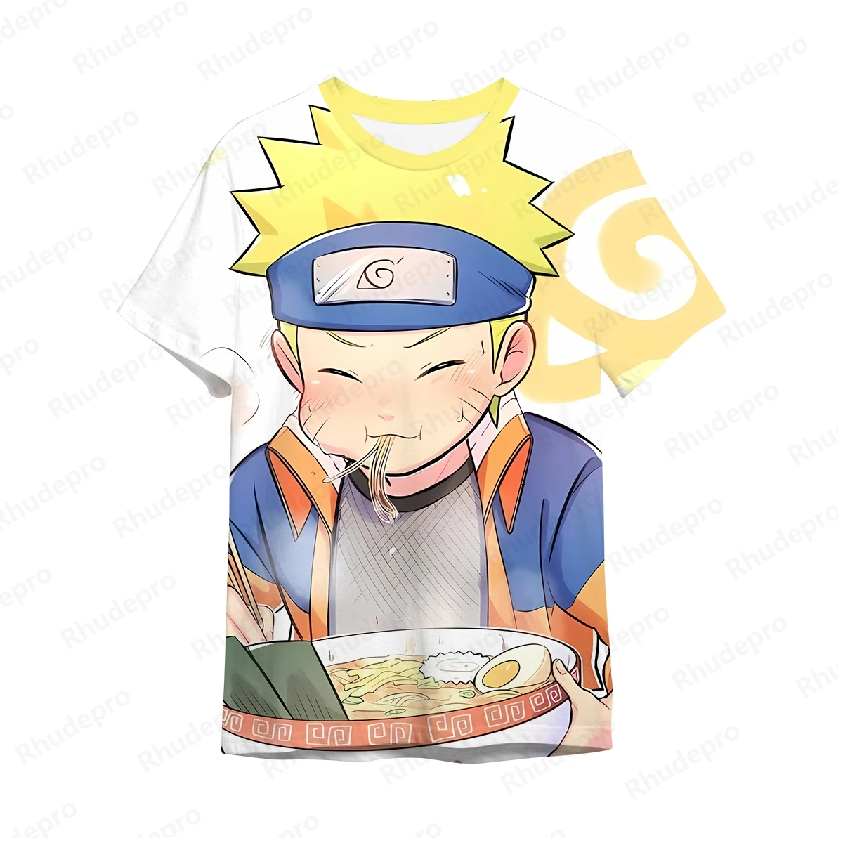 T-shirt da uomo Hip Hop Magliette e camicette Naruto Y2k Streetwear Stile Harajuku Vestiti Anime Regalo Moda Camicie Naruto Umaki T-shirt 2024