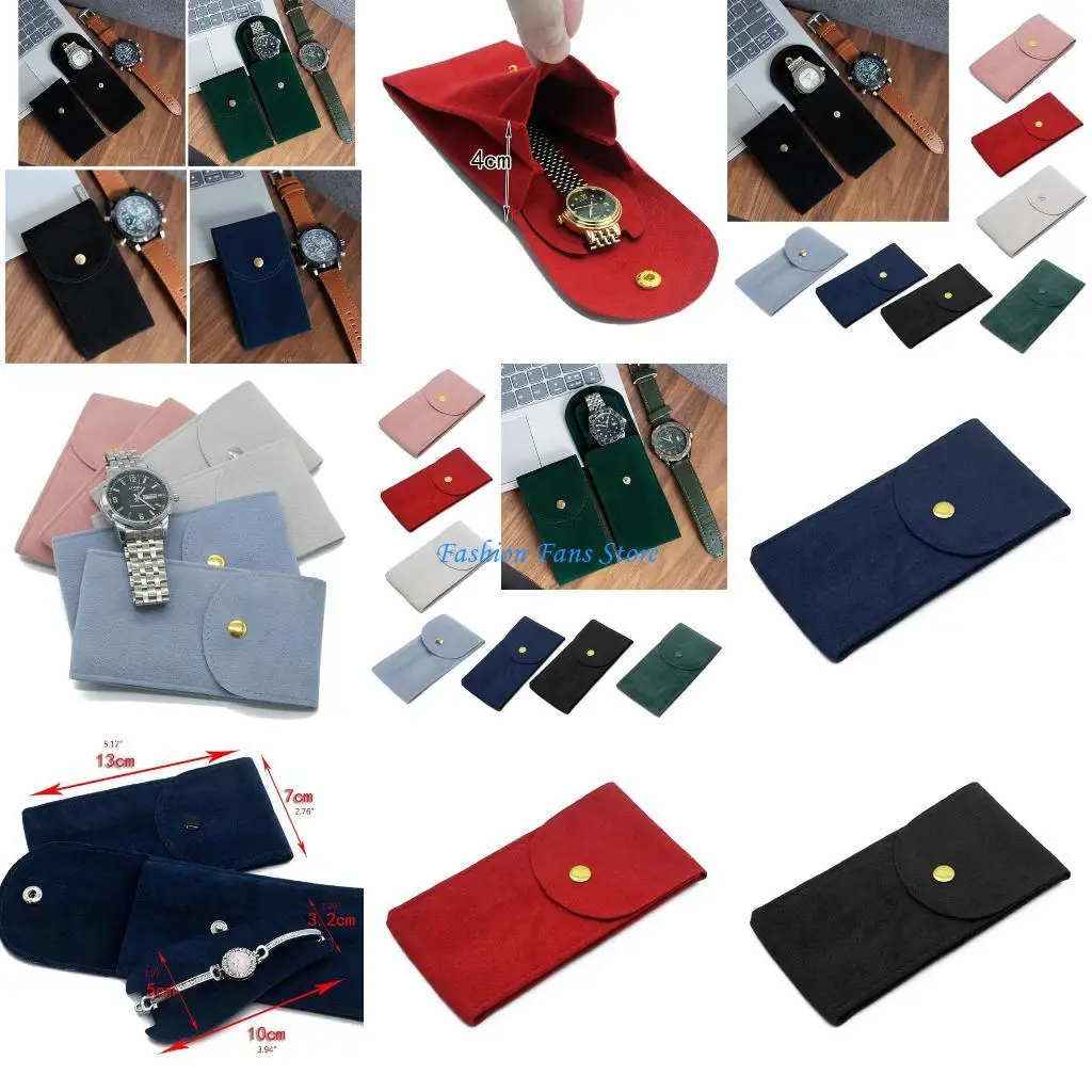 

Watch Bag Flannel Bag Packaging Bag Ring Bracelet Gift Bag Travel Storage for Case for Men Women Watch lover