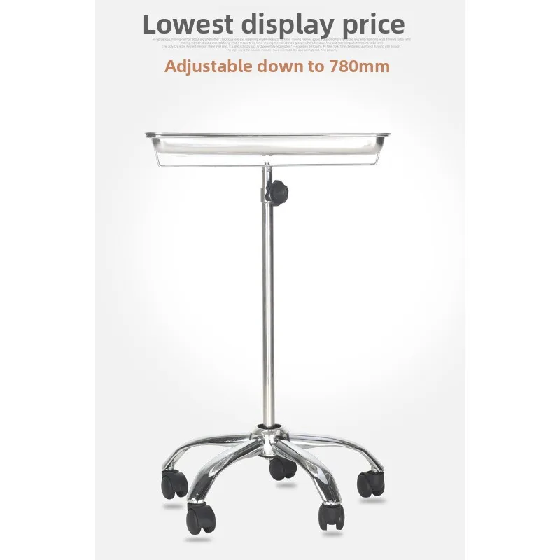 Thickened Stainless Steel Hospital Pallet Cart Medical Pallet Rack Cart Operating Room Bed Passing Car Equipment Cart Double