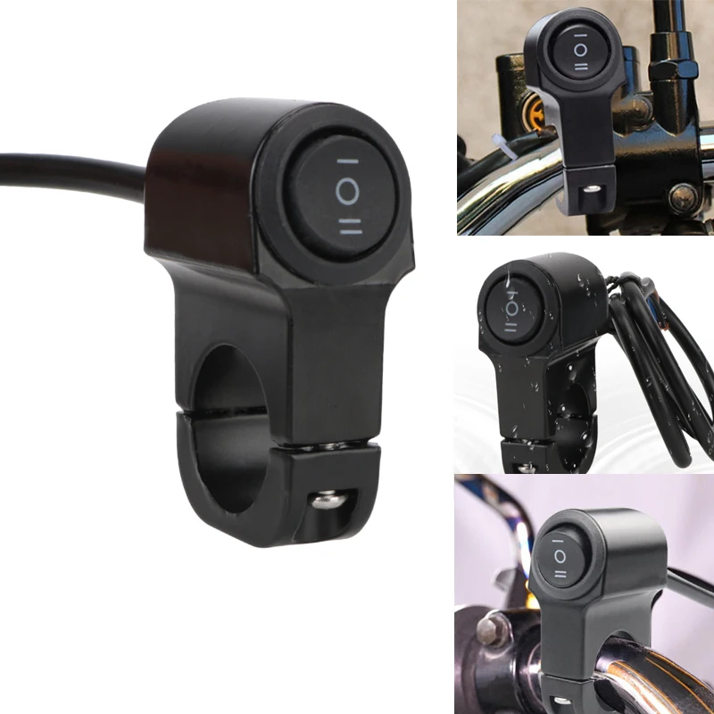 

Multifunction Motorbike Handlebar Headlight Switch Waterproof Turn Signal Switch For 7/8’ 22mm Handlebar 3 Positions