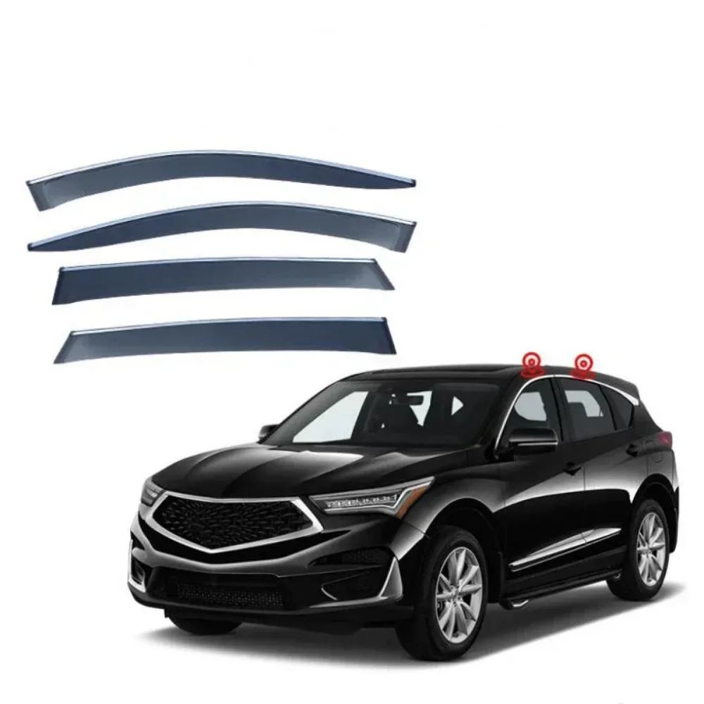 Window Visor Rain Exterior Part Body Kit Accessories For Acura RDX 2012 2013 2014 2015 2016 2017 2018 2019 2020 2021 2022 -2024