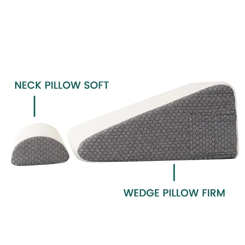 Imagem -05 - Almofada Wedge Memory Foam para Dormir Travesseiro Triângulo para após a Cirurgia Air Layer Wedge Cover