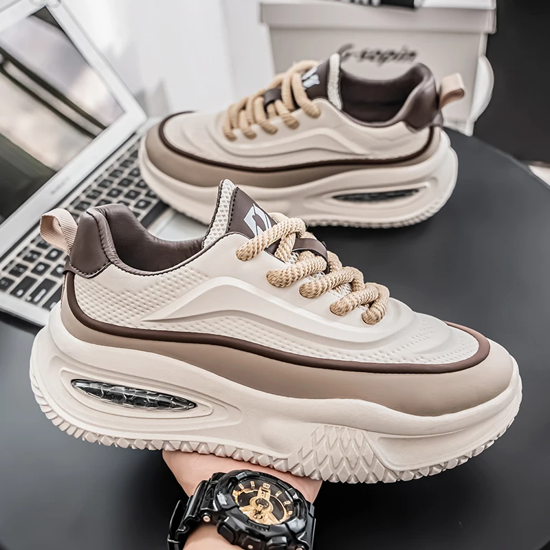 

Повседневная спортивная мужская обувь большого размера Four Seasons Dad Shoes39-48Черный, бежевый, красный