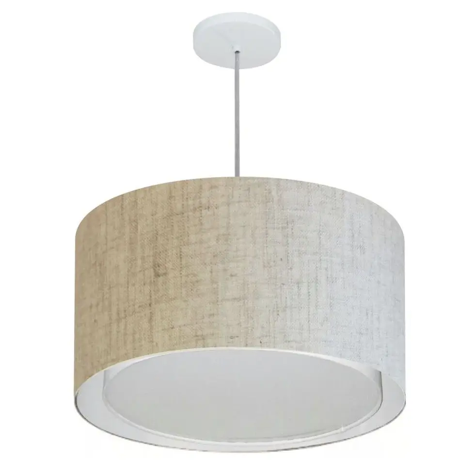 MJ-4287 Beige Russian Cylindrical Pendant For Dining and Being Table