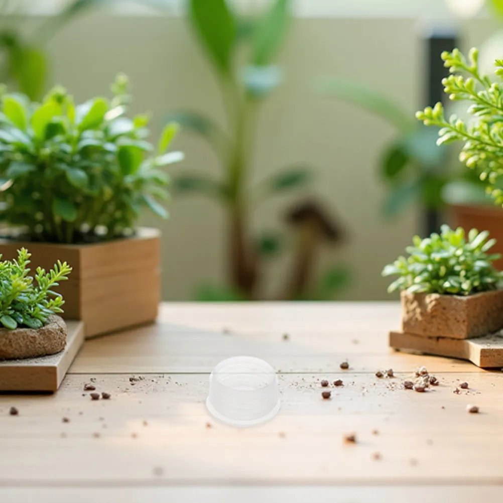 

12 шт. Прозрачные круглые пластиковые заглушки для садовых кашпо, заменяемые пробки для овощных ящиков, аксессуары для балконного озеленения