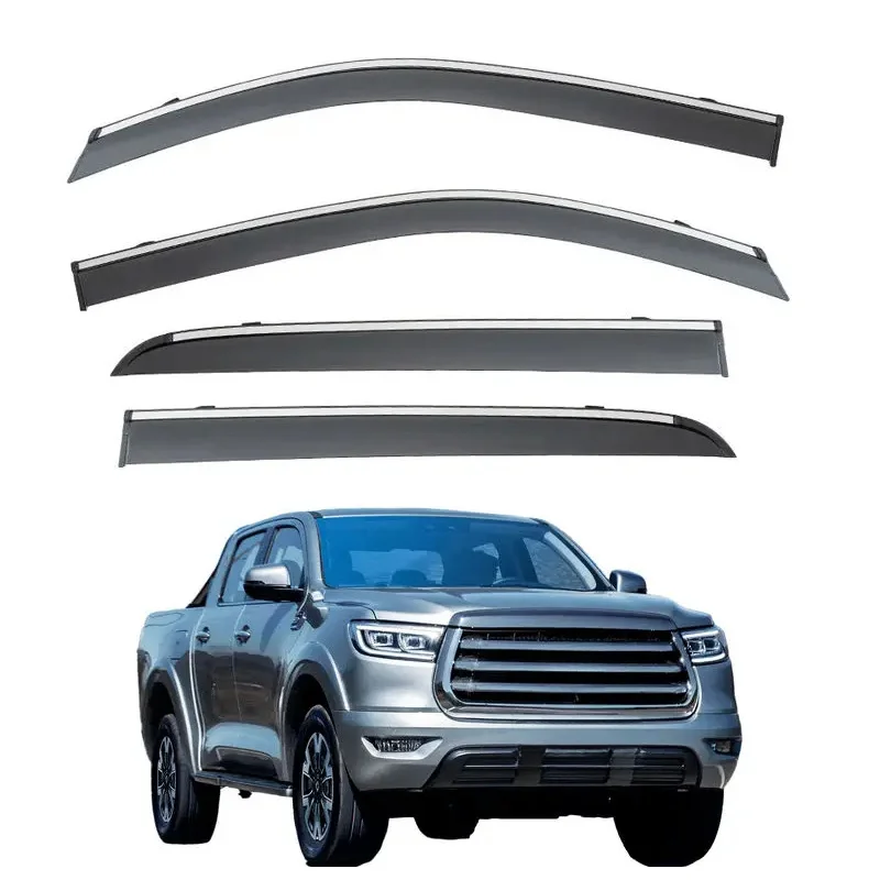 

Exterior Accessories Black Window Deflectors Door Visor Sun Rain Guard