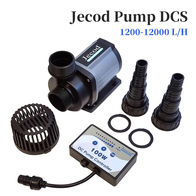 

Jebao Jecod Pump DCS 1200-12000 L/H Aquarium Fish Tank Adjustable Submersible Controllable Water Pump Flow Fountain DC 24V