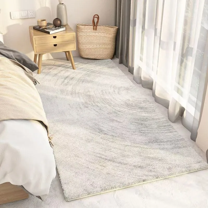 

Imitation cashmere bedroom bedside blanket non-slip household floor mat bay window blanket thickened anti-drop floor mat