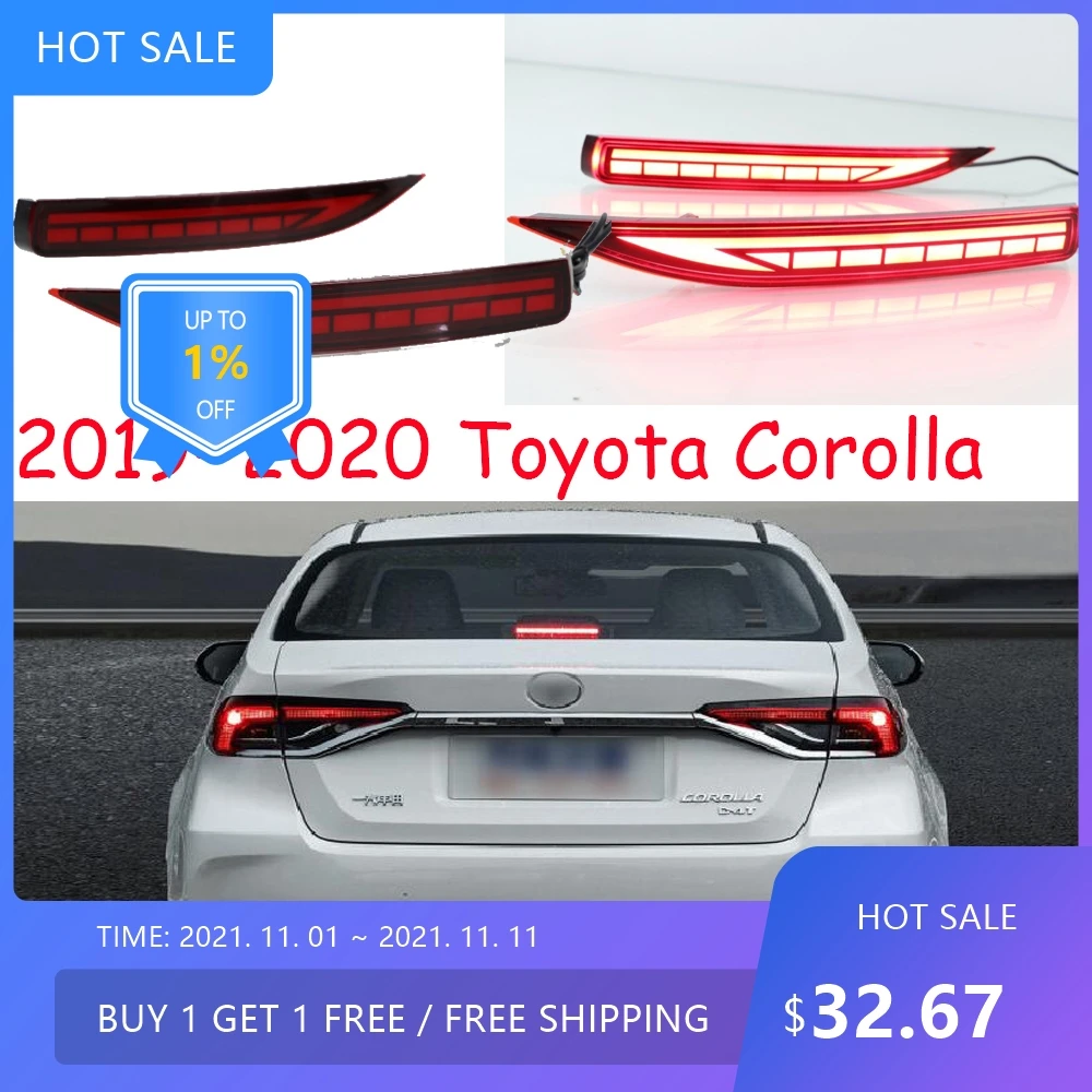 

2019~2020y auto bupmer taillight for Toyota Corolla rear light altis brake LED auto accessories taillamp for Corolla rear light