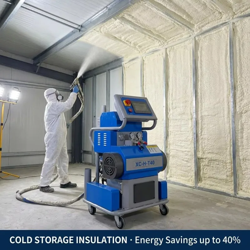 Highpressure Polyurethane Foam Spraying Machine Cold Storage Insulation Material Hydraulic Pump Bulk Spray Gun