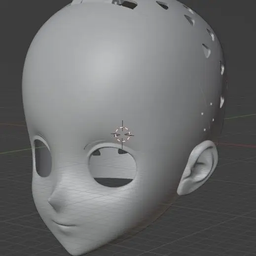 Customize  Kigurumi Half Head with Lock Anime Cosplay Kig Mask Costumes Accessories 3D Head Shell Prop