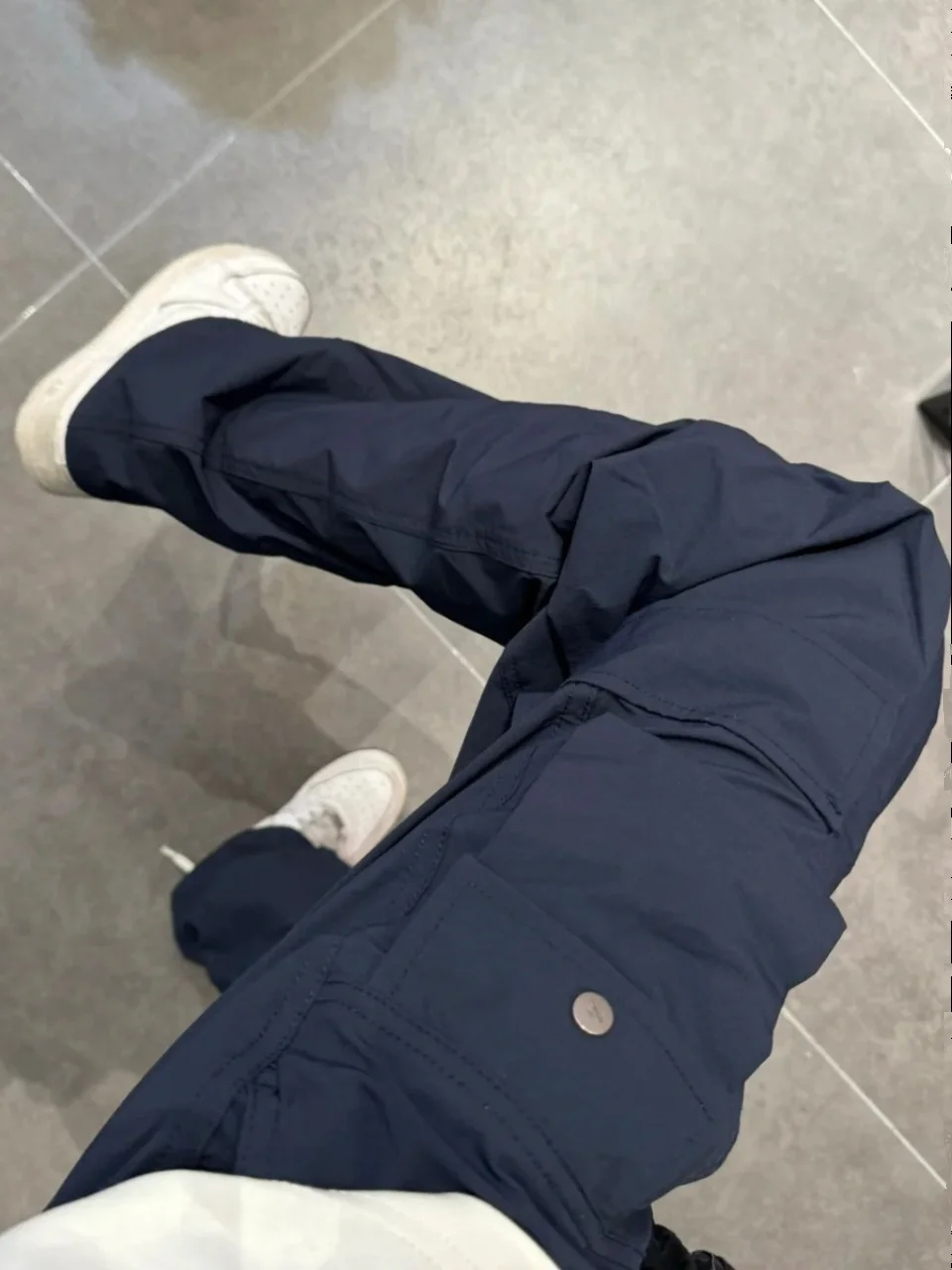 

Retro Japanese Sle Men's Summer Thin Qui Dry Paratrooper Paper Bag Pants Multi-ket Functional Workwear Casual Trousers