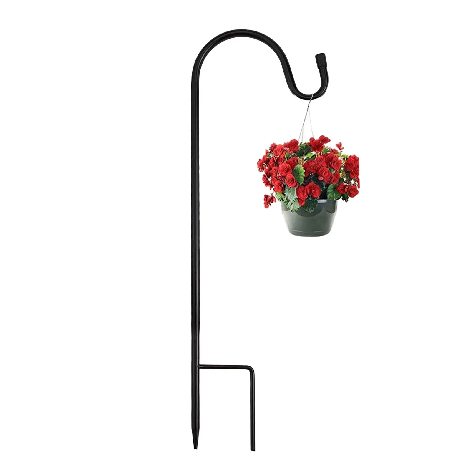 Shepherd Hook Garden Decor For Solar Lights Bird Feeder Outdoor Multipurpose Hanger Rust Proof Courtyard Light Plant Hook ﻿