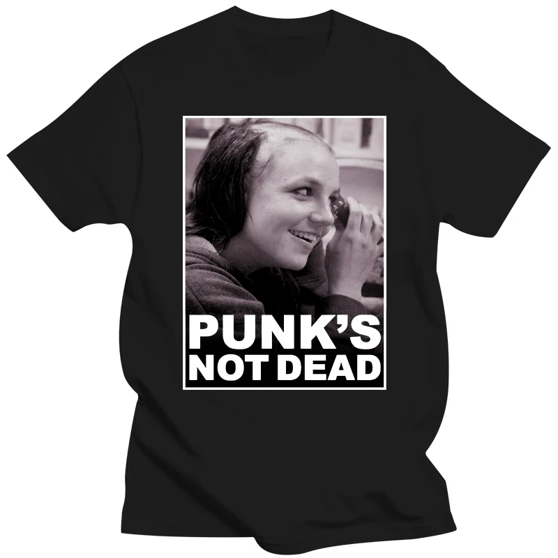 Vtg Vintage Britney Spears T Shirt Punks Not Dead Tee Unisex