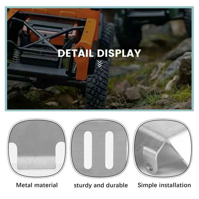 FBIL-Stainless Steel Chassis Armor Axle Protector Skid Plate For Vanquish VS4-10 Phoenix VS410 RC Crawler Car Upgrade Parts