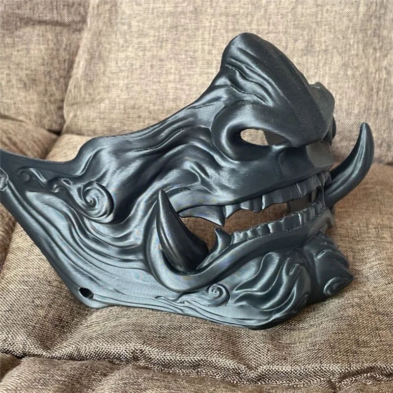 Maska T84C-Hannya Tusk Japoński Diabeł Duch Samuraj Noh Kabuki Oni Cosplay Halloween Bal Przebierańców