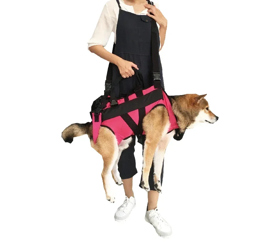 Dog Vest Sling Adjustable Senior Dog Rehabilitation Wheelchair Accessories Multifunctional Dog Clothes (Size M)