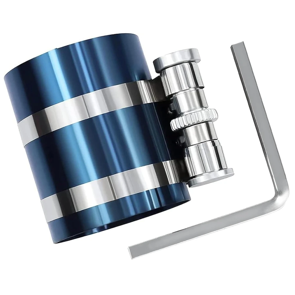 

3" Piston Ring Compressor Tool Adjustable Ratchet Piston Ring Installation Tool Adjustable Compression Range 2"-6.9" Car
