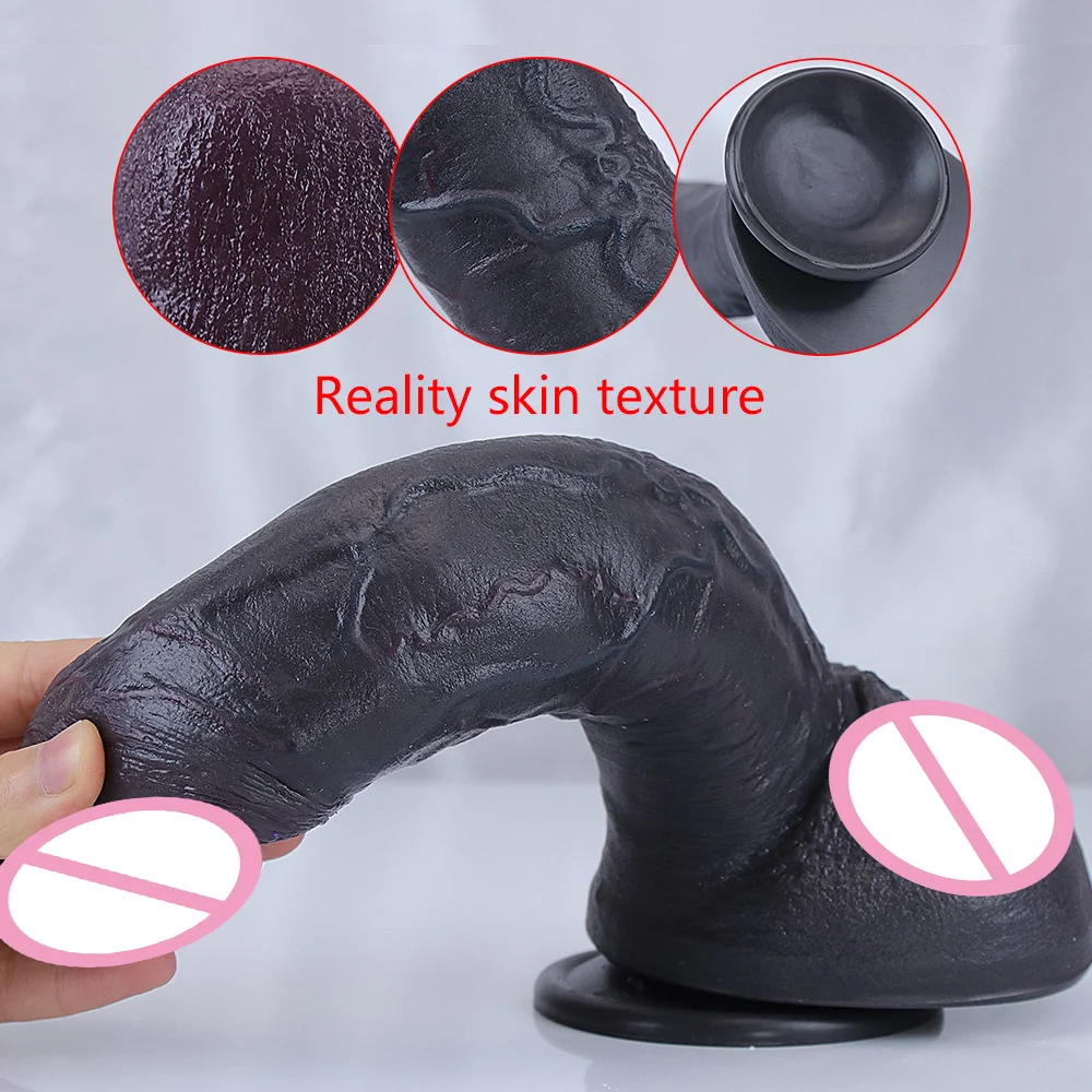 Huge Dildo Realistic Females Masturbation Soft Silicone Penis Big Dick Suction Cup G Spot Stimulate Anal Sex Toy for Women Man