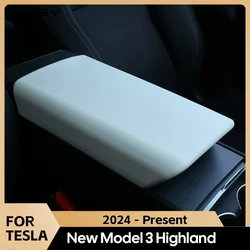 Per Tesla Modello 3 Highland 2024 TPE Custodia morbida Car Center Console Bracciolo Coperchio Auto Bracciolo Centrale Box Pad Copertura Accessori