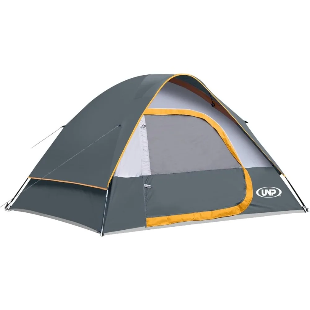 

Camping Tent 4 Person, Waterproof Windproof Tent with Rainfly Easy Set up-Portable Dome Tents for Camping