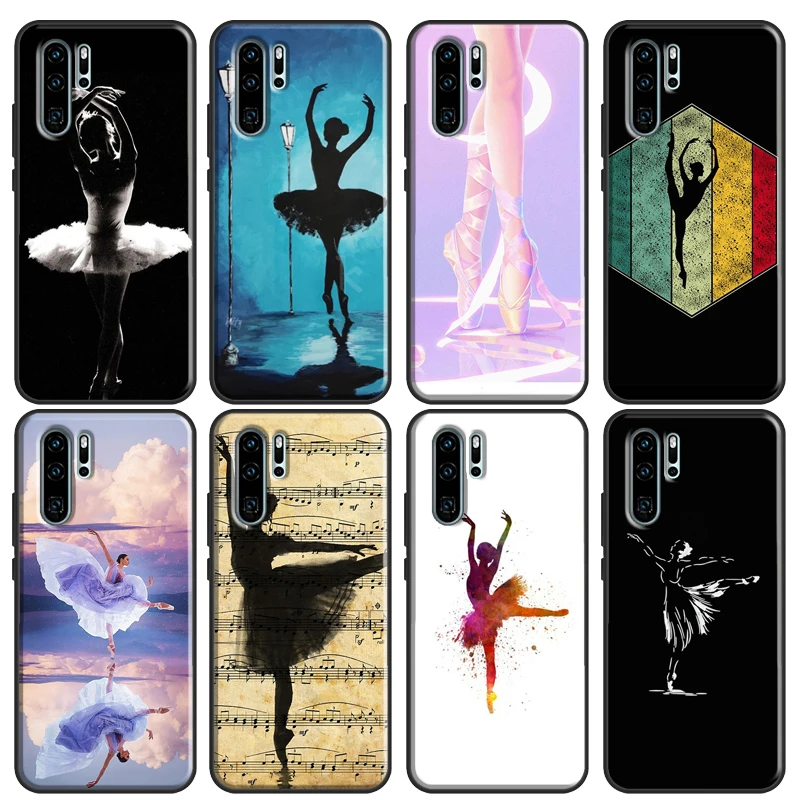 Ballerina Dance Ballet Girl Soft Cover For Huawei P30 Lite P40 P20 Pro Mate 20 10 Lite P Smart 2021 2019 Phone Case