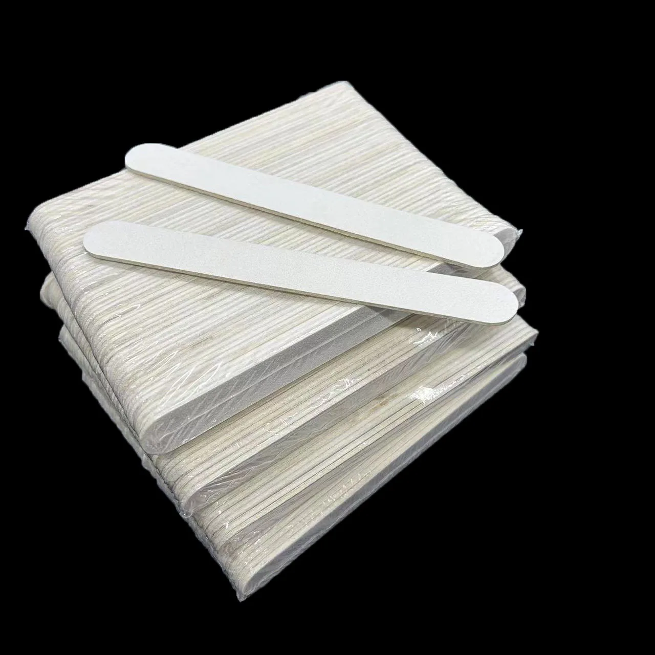 100 Stuks Witte Houten Nagelvijl 100/180 ,80/80,120/120 Hout Amaril Board Nagelvijl Manicure Tool