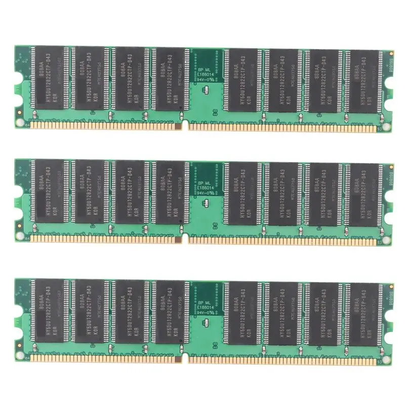 Exquisite-3X DDR 1GB PC Memory Ram DDR1 Desktop PC3200 400Mhz 184 Pin Non-ECC Computer Memoria Module