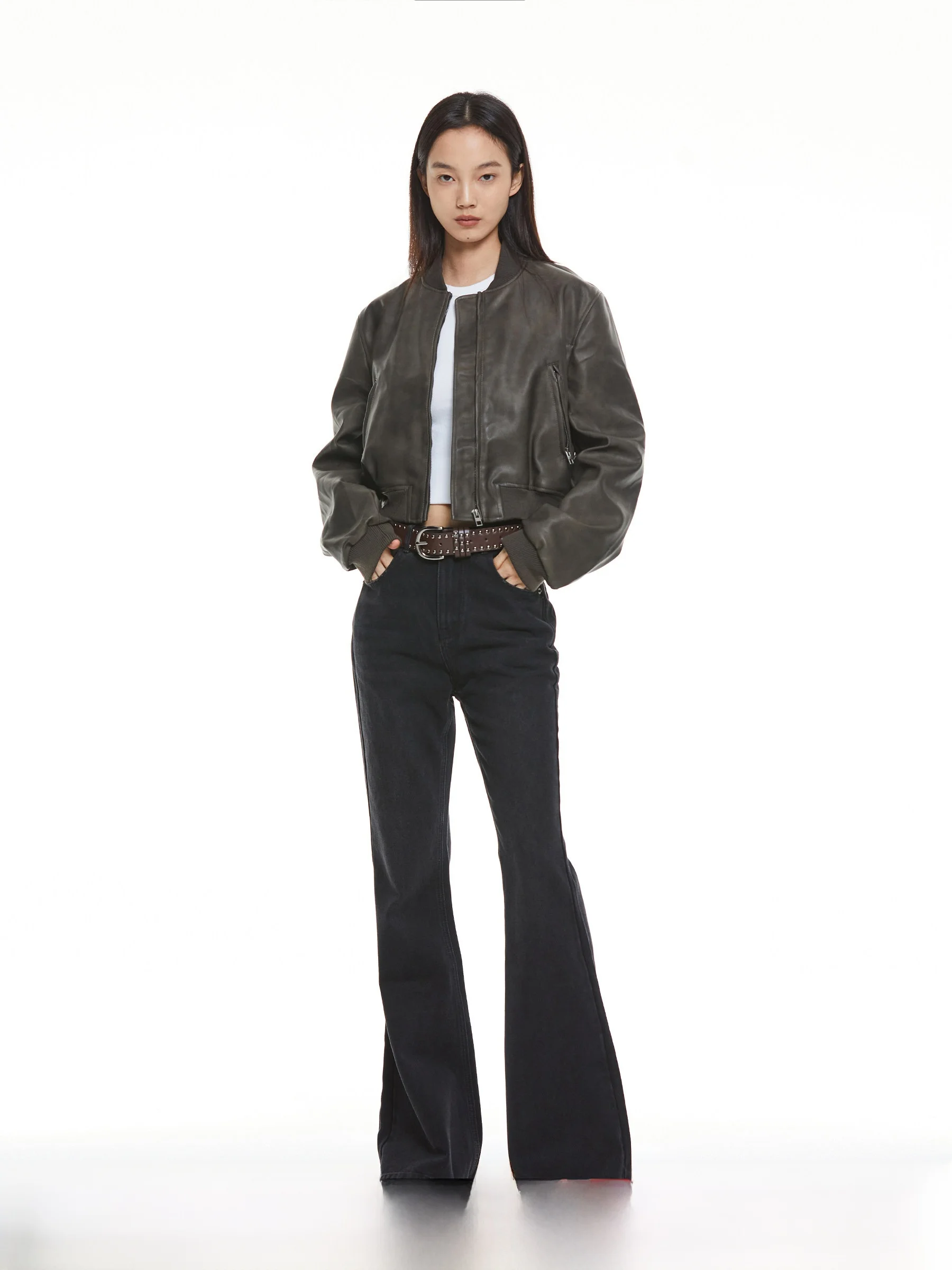 

Женские джинсы-клеш Slim Fit с высокой талией, длинные повседневные брюки из денима, расклешенные внизу, длина в пол