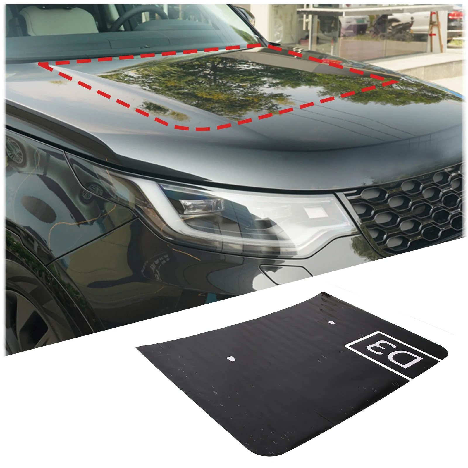 Engine Hood Decal Vinyl Graphics for Land Rover Discovery 3 4 2003-2016 Car Styling Engine Cover Pull Flower Film Stickers