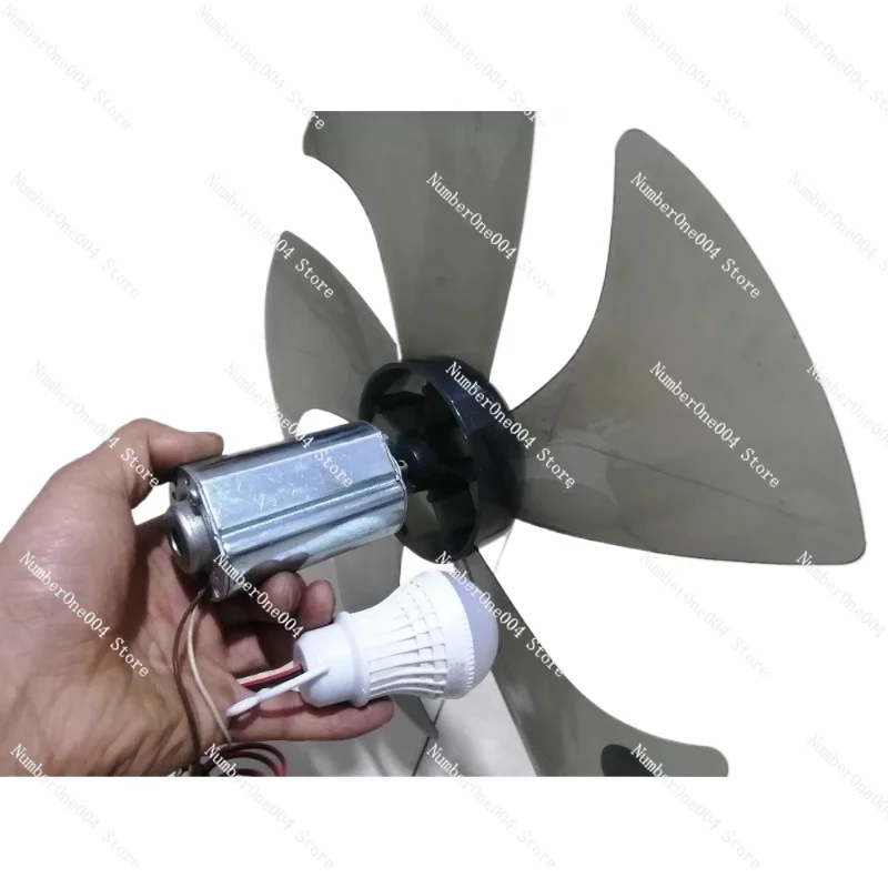 Wind Turbine 12V Volt 24V Volt 120V Volt 80W Small Permanent Magnet DC Hand Generator High Power Light