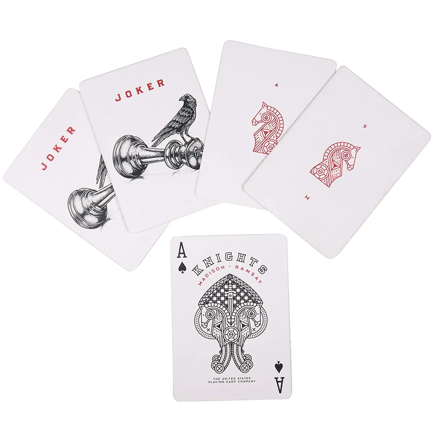 Ellusionist White Knights Playing Cards Poker Size Deck By Daniel Madison Magic Cards New Sealed Magic Tricks Props for Magician
