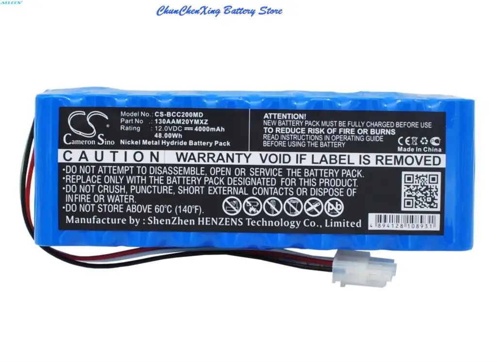 

Cameron Sino 12.0V 4000mAh Medical Battery for MEDICAL ECONET Cardio M, Cardio M Plus, Econte Cardio M+ +TOOL