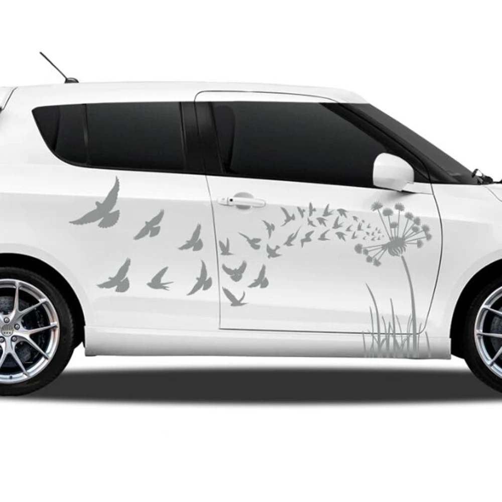 

Beauty Dandelion Bird Car Sticker Decal Nature Landscape for Hood Bonnet Door Side Body Auto Vehicle Vinyl Decor