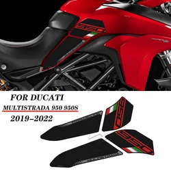 For Ducati Multistrada 950 950S 2019 2020 2021 2022 Anti-slip Side Tank Pad Motorcycle Protection Stickers Knee Grip Mat