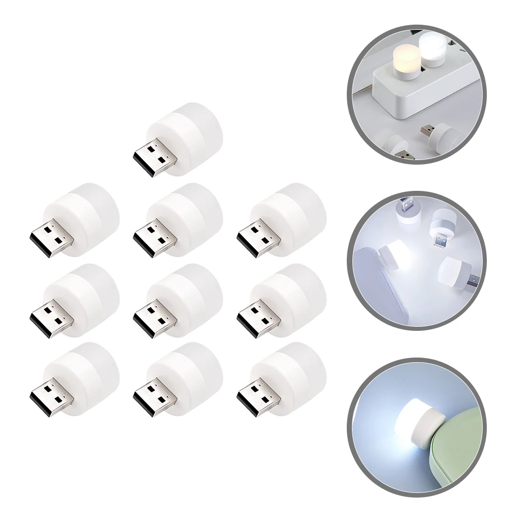 

10 Pcs Night Car Interior Usb Lamp Light Car Interior Ambient Lighting Mini Lamp Low LED Stable Performance