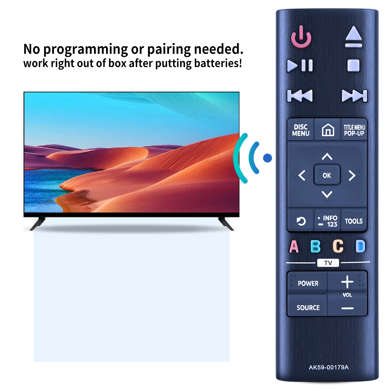 جهاز تحكم عن بعد AK59-00179A جديد لمشغل بلو راي سامسونج UBD-K8500 UBD-K8500/ZA