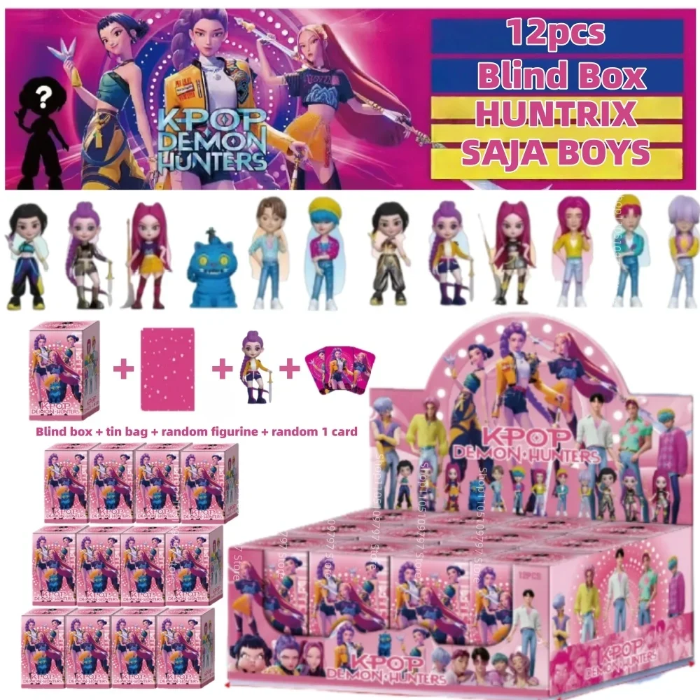 HUNTRIX SAJA BOYS RUMI MIRA ZOEY Derpy Tiger KPop Охотники на демонов Аниме Слепая коробка Фигурка Модель Кукла Игрушка Таинственный Декор Подарок